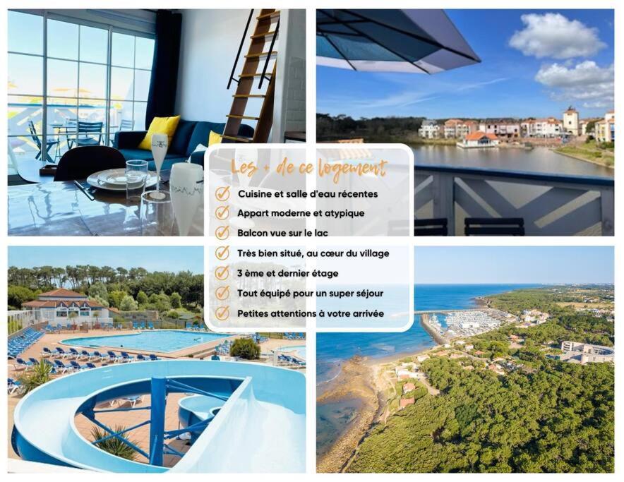 "Le Filet Du Lac" Appartement Atypique, 5 Personnes, Duplex, Vue Lac, Acces Parc Aquatique Gratuit Talmont-Saint-Hilaire Kültér fotó