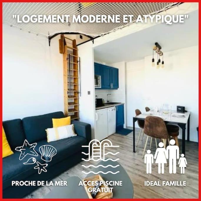 "Le Filet Du Lac" Appartement Atypique, 5 Personnes, Duplex, Vue Lac, Acces Parc Aquatique Gratuit Talmont-Saint-Hilaire Kültér fotó